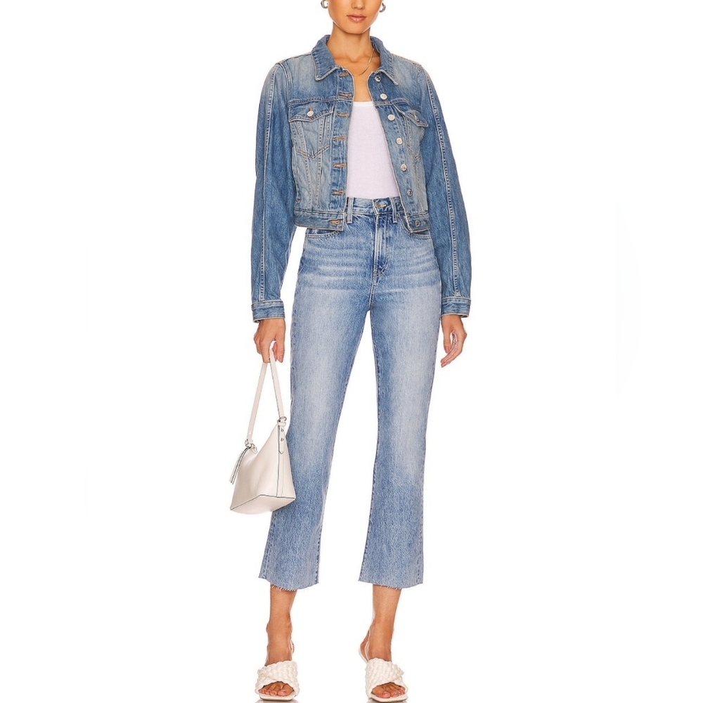 Veronica Beard Carly Kick Flare Rigid Jeans in Pbl Sto size 27